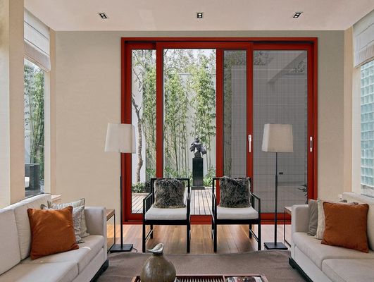 Προσαρμοσμένο Μεγάλο Στρίψιμο Γυαλί Πύλες Πωλίσιμο Αλουμινίου Φρέμα