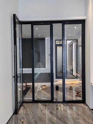 Αντοχή σε τυφώνες Εσωτερικές διπλές πόρτες αλουμινίου