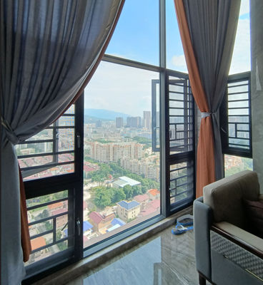 Σύγχρονο Αλουμινίου Κουνούμενο Παράθυρο Απομονωμένο Γυαλί Κουνούμενο Ανοιχτό Παράθυρο