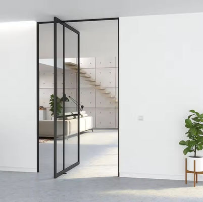 Αλουμινίου κράμα Χωρίς πλαίσιο γυάλινη πόρτες περιστροφής Ανθεκτική στη διάβρωση Εύκολο καθαρισμό