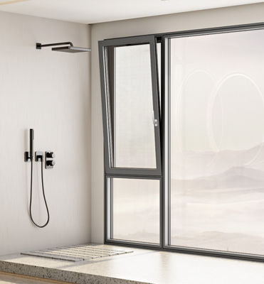 Ανθεκτικά σε καιρικές συνθήκες, κλίση και στροφή, παράθυρα από αλουμίνιο με προστασία ασφαλείας