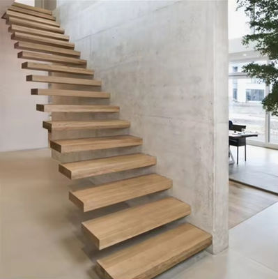ποιότητας  SZG Modern Design Floating Staircase Customized Floating Wooden Staircase εργοστάσιο