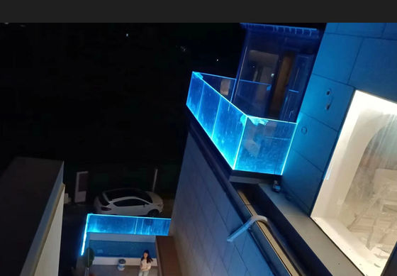 ποιότητας  Easy Installation Aluminum U Channel Glass Railing Modern With LED Light εργοστάσιο