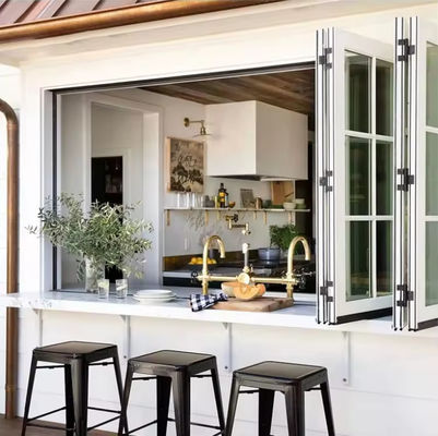 Προσαρμοσμένο μπαλκόνι Αλουμινίου Πλαστικό Παράθυρο Εξατμισμένο Κλιπτό Παράθυρο