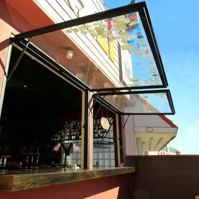 Υψηλής Ασφάλειας Αλουμινίου Φρέμα Κλίση και Γύρισμα παράθυρο με μονό τείχος