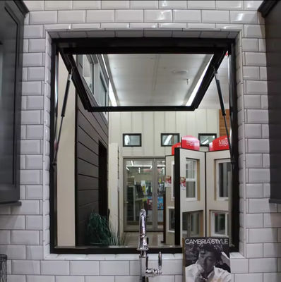 Υψηλής Ασφάλειας Αλουμινίου Φρέμα Κλίση και Γύρισμα παράθυρο με μονό τείχος