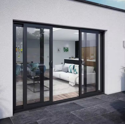 Ασφάλεια κατοικίες Αλουμινίου οδοντωτές πόρτες γυαλί μονωμένο γυαλί με θερμικό προφίλ ρήξης