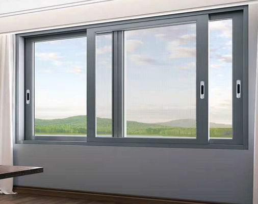 Εξωτερικές ανθεκτικές σε τυφώνες, με αδύνατη γραμμή, άλουμινίου, συρόμενες πόρτες, ψεκασμός με φθοριοάνθρακα