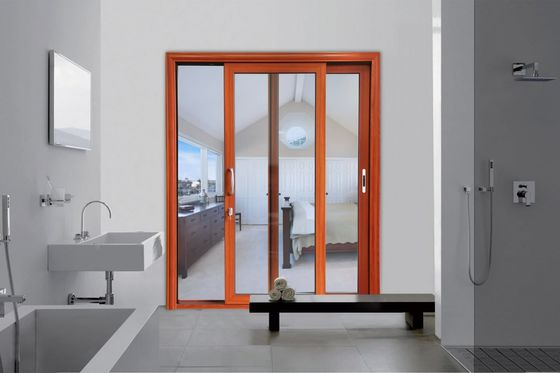 Σκληρή κινούμενη πόρτα με προφίλ αλουμινίου προσαρμόσιμη με θραυσμένο γυαλί