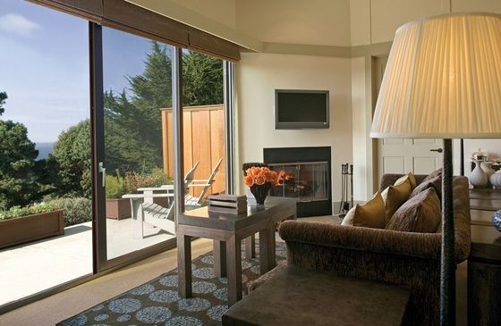 Ανθεκτική παχιά αλουμινένια κινούμενες γυάλινες πόρτες οριζόντιο τρόπο ανοίγματος