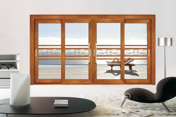 Διπλή γυάλινη γυάλινη συρόμενη πόρτα αντοχή σε τυφώνα πολλαπλή γυάλινη πόρτα