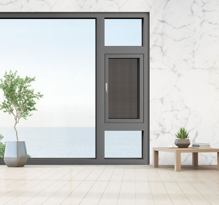 Αλουμινίου εξωτερικά κουνιόμενα παράθυρα Εύκολο καθαρισμό και ανθεκτικό στη θερμότητα