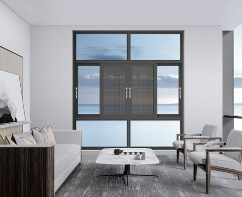 SZG Casement ανοικτό άλουμινίου swing παράθυρο με υλικό από ανοξείδωτο χάλυβα