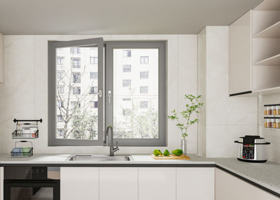 SZG εξοικονόμηση χώρου Αλουμίνιο Εξωτερικά ανοιχτά παράθυρα για τη μέγιστη κυκλοφορία αέρα