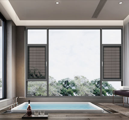 SZG εξοικονόμηση χώρου Αλουμίνιο Εξωτερικά ανοιχτά παράθυρα για τη μέγιστη κυκλοφορία αέρα