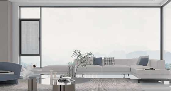 Ενεργειακή εξοικονόμηση Αλουμινίου Κουνούμενο παράθυρο Χαρακτηρισμένο γυαλί Εξωτερικό παράθυρο κάλυψης