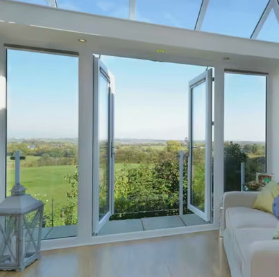 Επιφάνεια επικάλυψης σκόνης από εμπορικά μονωμένο αλουμίνιο διπλής πόρτας κλίσης