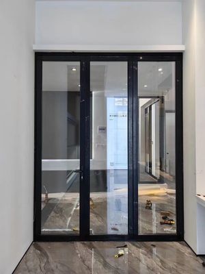 Ενεργειακή αποδοτικότητα Πύλη αναδιπλούμενη από αλουμίνιο Πύλη αναδιπλούμενη από γυαλί