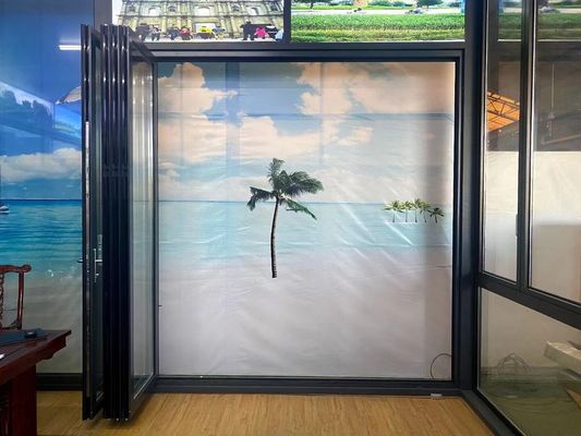 Προσαρμόσιμες πόρτες γυαλιού από αλουμίνιο εύκολη εγκατάσταση για ομαλή λειτουργία