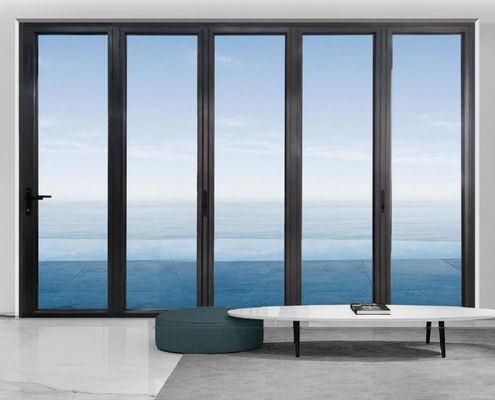 Αντοχή σε τυφώνες Εσωτερικές διπλές πόρτες αλουμινίου