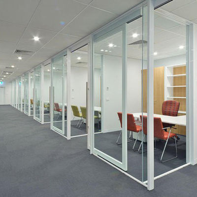 Εμπορικά εσωτερικά ηχομόνωτα διαχωριστικά τείχη από γυαλί Προστασία της ιδιωτικής ζωής