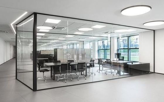 Σύγχρονο σχεδιασμό γυάλινο διαχωριστικό τοίχωμα ηχομόνωση Εμπορικά γυάλινα διαχωριστικά