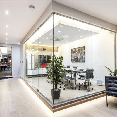 Εμπορικά γραφεία Γυάλινα διαχωριστικά τείχη Υψηλή ασφάλεια Εύκολη συντήρηση