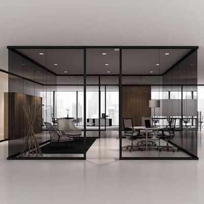 Χρωματιστό γυαλί εσωτερικά διαχωριστικά γυαλί οικιακή χρήση με πλαισίωμα από αλουμίνιο