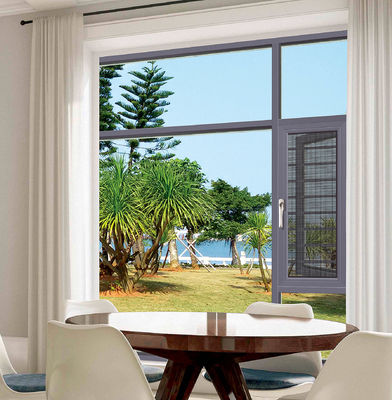 Ανθεκτικά σε καιρικές συνθήκες, κλίση και στροφή, παράθυρα από αλουμίνιο με προστασία ασφαλείας