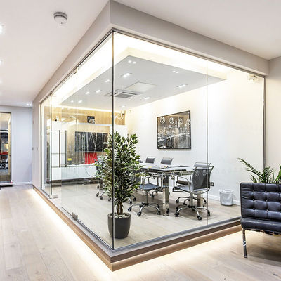 Αλουμινίου Φρέμα γυαλί Τείχη κουμπιούλ Διάσταση προσαρμοσμένη με πόρτα