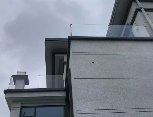Βαλκόνι Αλουμίνιο U Channel Glass Railing Αειφόρος U Channel Balustrade