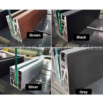 SZG U Διάδρομος Χωρίς πλαίσιο 12 mm γυάλινο μπαλκόνι Περιφράξεις Σπιτικά κτίρια