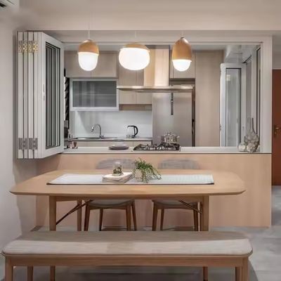 1.5mm Αλουμινίου Διπλώσιμα παράθυρα Μακροχρόνια με οριζόντια διπλώσιμα μοτίβο και ανωτισμένο φρέμα φινίρισμα