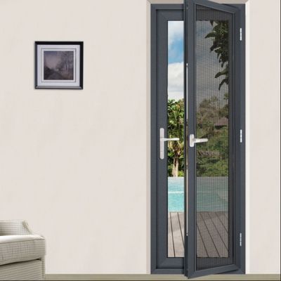 Αλουμινίου διπλή γυάλινη πόρτες κυματισμού κατάστημα μπροστινή αλουμινίου διπλή πόρτες με κλωστή