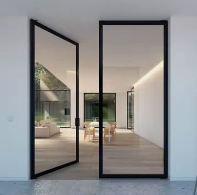 Μόνωση Αλουμινίου Πύλη κυματισμού Προστίμηση σκόνης για εσωτερική γυάλινη πόρτα γραφείου