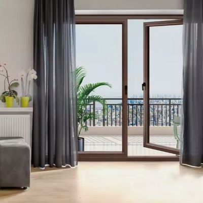 Μόνωση Αλουμινίου Πύλη κυματισμού Προστίμηση σκόνης για εσωτερική γυάλινη πόρτα γραφείου