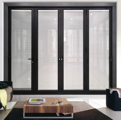 Πτυσσόμενη πόρτα αλουμινίου υψηλής ποιότητας με προσαρμοσμένο πλάτος πλαισίου και ηχομόνωση