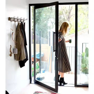 4-12mm Διπλό Γυαλί Αλουμίνιο Πύλη με διαφανές γυαλί και ανοξείδωτο χάλυβα Εικόνα υλικό δίχτυ