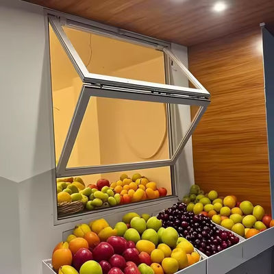 Αλουμινένια αναδιπλώσιμα παράθυρα με ηχομόνωση Διπλό τζάμι και στερεό υαλοπίνακα