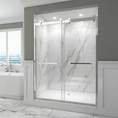 Αδιάβροχη και μονωμένη άνοιξη ντουζιέρας σε ανοξείδωτο χάλυβα με γυαλί