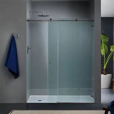 Εσωτερική πόρτα διαχωρισμού από γυαλί με πάχος προφίλ 1,4 mm Παγωμένο γυαλί και διάρκεια ζωής 50 ετών