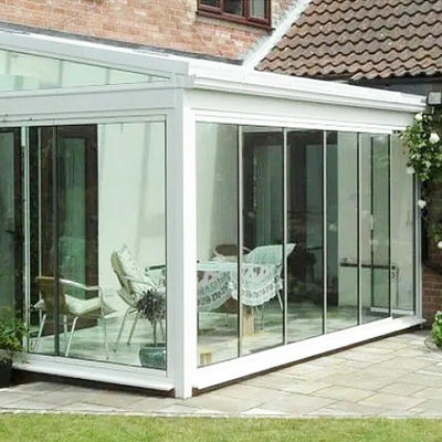 Προσαρμόσιμες αναδιπλούμενες πόρτες από αλουμίνιο με υλικό προφίλ 6063-T5 και θερμαινόμενο γυαλί 12 mm